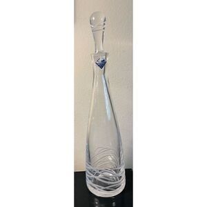 Edinburgh Cut Waves Crystal  Gorgeous Tall Decanter-signed